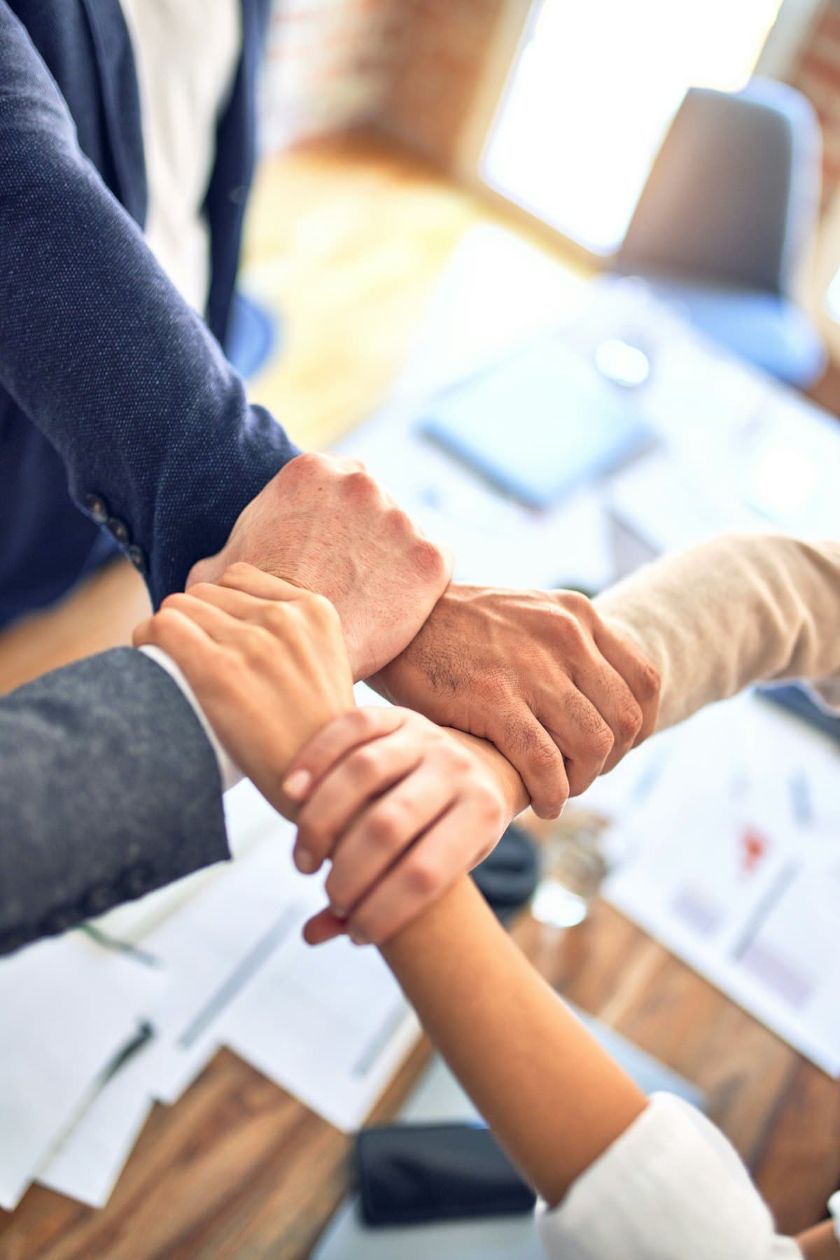 Verified mentors and candidates joining hands — a trusted mentorship community