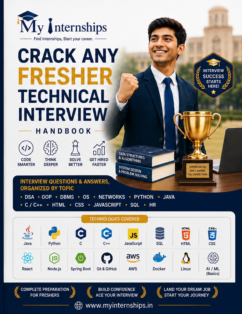 Crack Any Fresher Technical Interview Handbook — cover